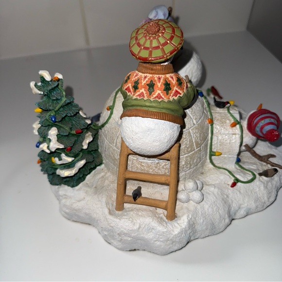 Lenox Snowman Igloo with Holiday Lights - Picture 4 of 7